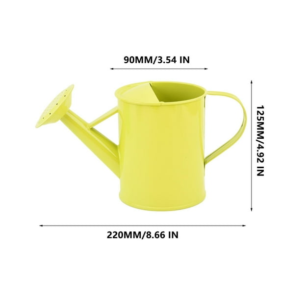 600ML Metal Watering Can Horticultural Iron Sheet Watering Kettle Children's Watering Pot Wrought Iron Planting Tool for Outdoor Indoor Plants Lawn Garden