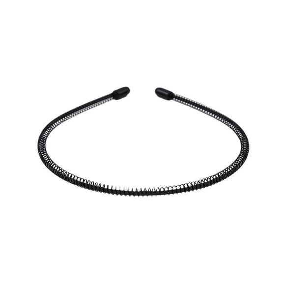 Metal Wavy Spring Hair Hoop Black Non Slip Wavy Outdoor Sports Headbands For Women Face Headdre Simple Washing G9S2 Hairband Men