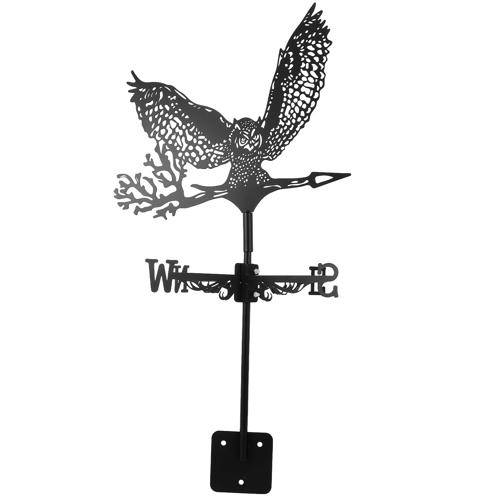 Metal Weather Vane Fence Decorations Outdoor Wind Direction Indicators