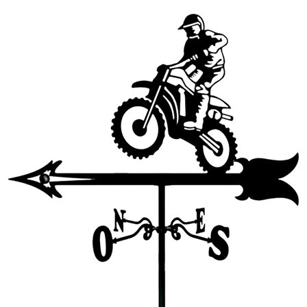 Metal Weather Vane for Roof Mount - Decorative Wind Direction Indicator for Garden, Shed & Farmhouse - Outdoor Weathervane with Rust-Resistant Black Finish (Animal Design)