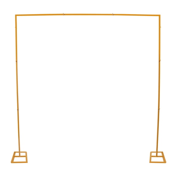 Metal Wedding Stand, 7.87ft Metal Wedding Backdrop Stand, Square Gold Wedding Arch Stand