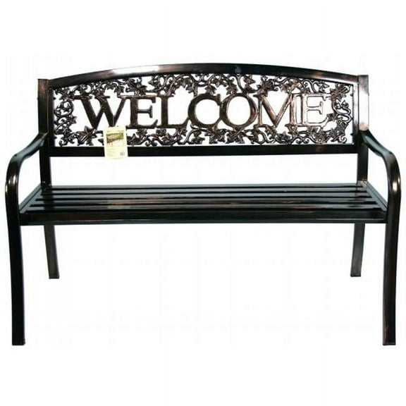 Metal Welcome Bench