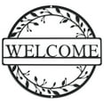 thumbnail image 1 of Metal Welcome Sign for Front Door, Black Wall Decor, Metal Wall Art for Front Door Indoor Outdoor Home Living Room Decor, 1 of 7