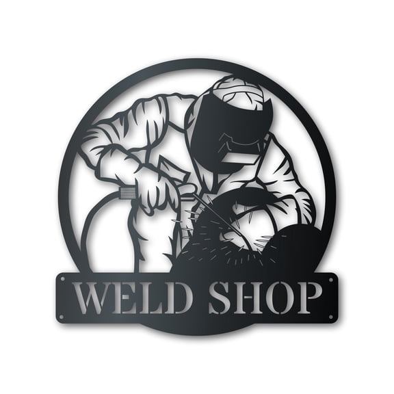 Metal Welder Wall Art - Custom Metal Sign - 14 Color Options 46