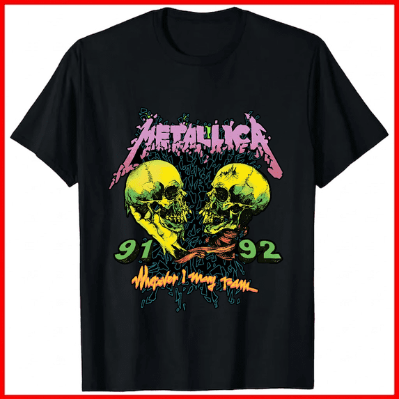 Metal Wherever I May Roam 1991 Vintage Tour Band Merch Unisex T-shirt V18167, up to size 5XL