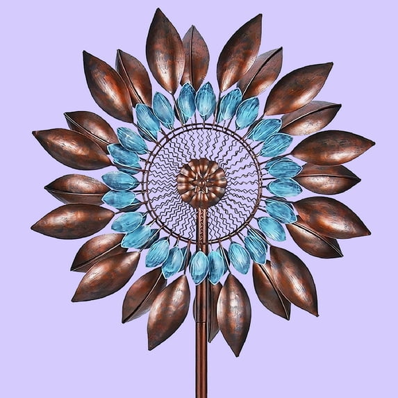 Metal Wind Spinner, 84*24 inch Stainless Steel Wind Spinners, Bronze Colored Large Size Windmill for Outdoor Yard Patio Lawn & Garden