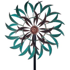 Bits and Pieces Double Wheel Wind Spinner