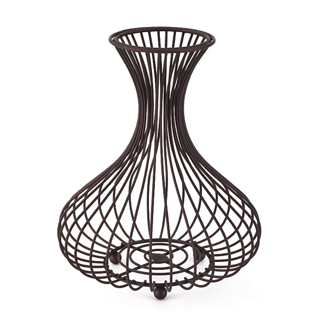 Metal Wine Cork Storage Holder Bottle Stopper Caddy Iron Basket Display ...