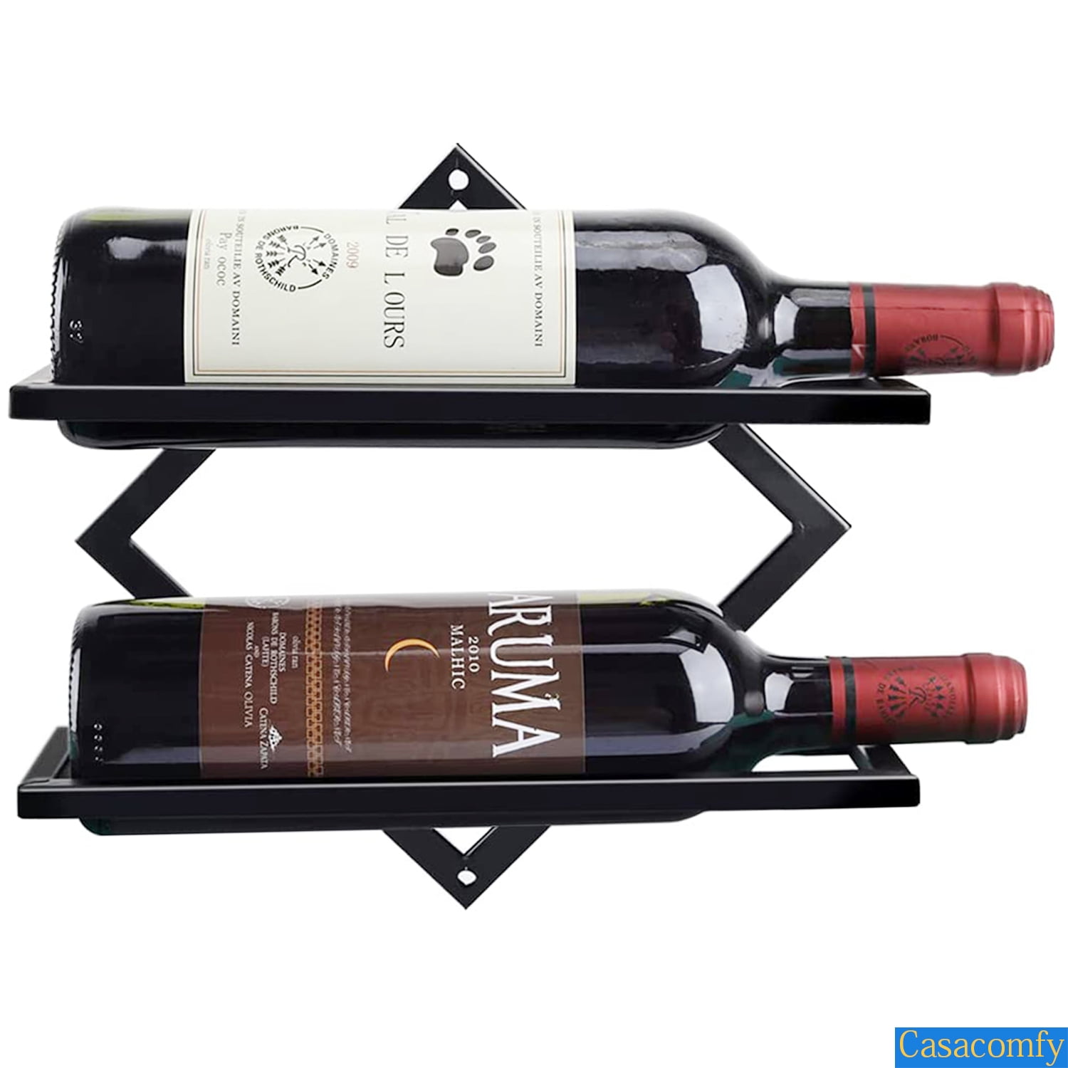 Sorbus® Fridge Wine Rack- Refrigerator Bottle Rack Holds 3 Bottles of Your  Favorite Wine or Drink Universal Bottle Holder Will Fit Most Fridges