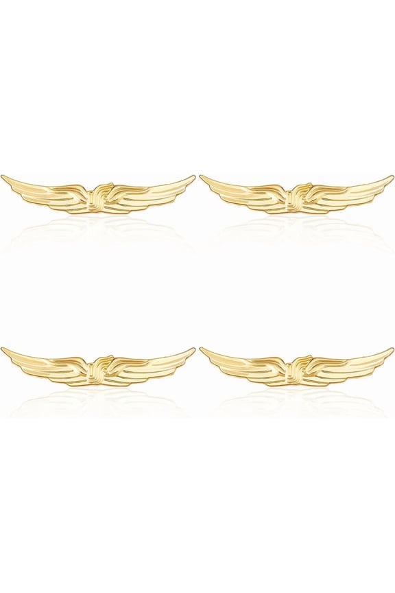 Metal Wings Pin Pilot Wing Pin Golden Aviator Pins Air Force Senior Pilot Wing Wings Pilots Badge Alloy Brooch Costume Lapel Pins for Hat Shirt Uniform Making DIY
