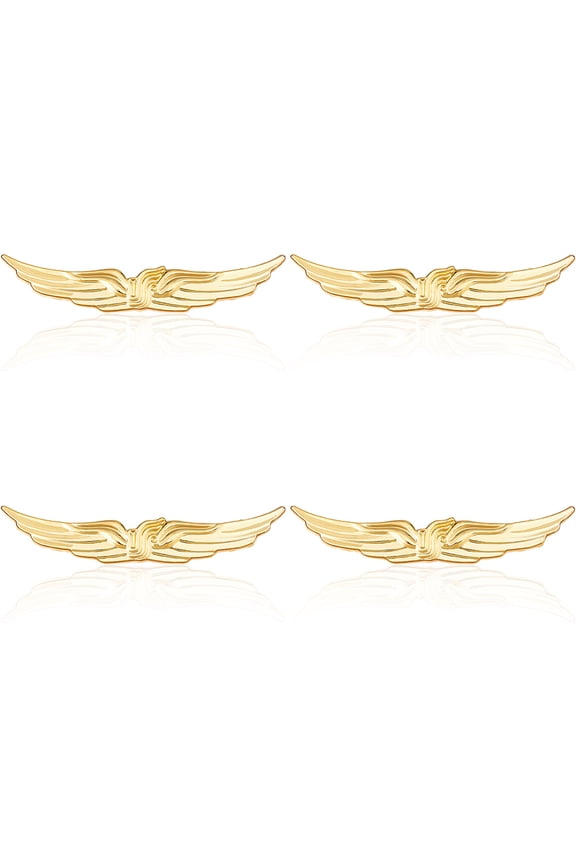 Metal Wings Pin Pilot Wing Pin Golden Aviator Pins Air Force Senior Pilot Wing Wings Pilots Badge Alloy Brooch Costume Lapel Pins for Hat Shirt