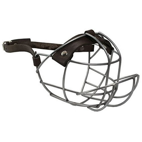 Metal Wire Basket Dog Muzzle Boxer, Bulldog Medium. Circumference 13.5", Length 3.5"