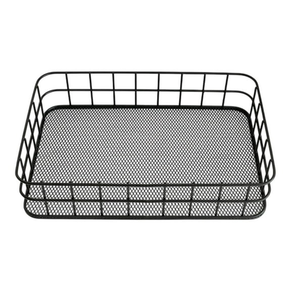 Metal Wire Basket Mesh Steel Storage Baskets Organizer Bin Basket Containers for Desktop Office Home Dormitory Cabinet Pantry Closet Kitchen Fridge Fruit Makeup Snack Gift