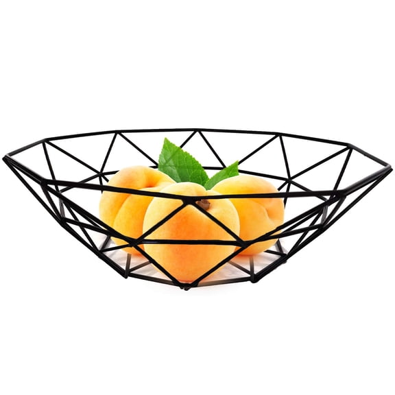 Metal Wire Fruit Basket (10.65.73.1 Inches) - Premium Iron Spray-Paint Countertop Storage Bowl