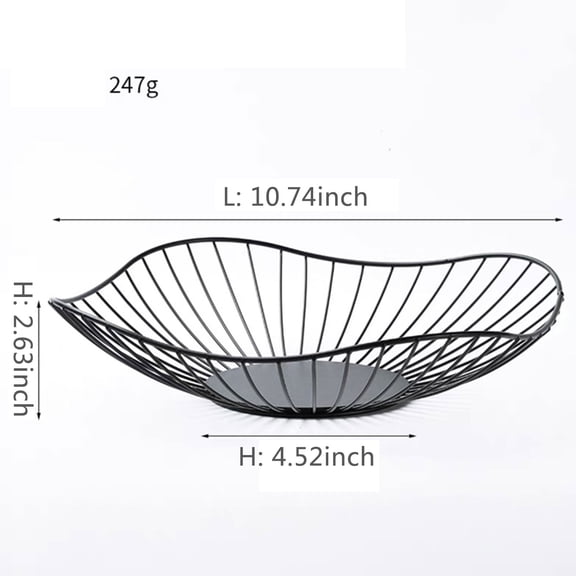 Metal Wire Fruit Basket, Creative Mesh Fruit Bowl, Round Metal Storage Holder, Modern Style Container for Kitchen Counter, Table Centerpiece Decorative, Countertop, Home Decor