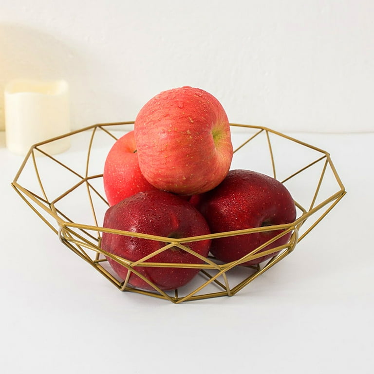 Modern Metal Wire Fruit Basket European Style for Countertop Wedding Bread  Fruit Bowl Basket Holder Snacks Storage Stand