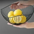 thumbnail image 1 of Metal Wire Fruit Bowl, Iron Arts Fruit Storage Baskets for Kitchen Counter, Countertop, Home Decor, Table Centerpiece Decorative hold Vegetables, Bread, Snacks, Potpourris, 1 of 5