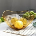 thumbnail image 1 of Metal Wire Fruit Bowl, Iron Arts Fruit Storage Baskets for Kitchen Counter, Countertop, Home Decor, Table Centerpiece Decorative hold Vegetables, Bread, Snacks, Potpourris, 1 of 8