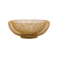 thumbnail image 1 of Metal Wire Mesh Fruit Bowl - Multi - Purpose Iron Storage Basket for Home Decor, Kitchen Organizer for Fruit Makeup Brushes Cosmetic Tools, Sturdy Spacious Capacity Design,Gold, 1 of 5