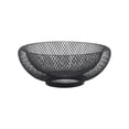thumbnail image 1 of Metal Wire Mesh Fruit Bowl - Multi - Purpose Iron Storage Basket for Home Decor, Kitchen Organizer for Fruit Makeup Brushes Cosmetic Tools, Sturdy Spacious Capacity Design,Black, 1 of 5
