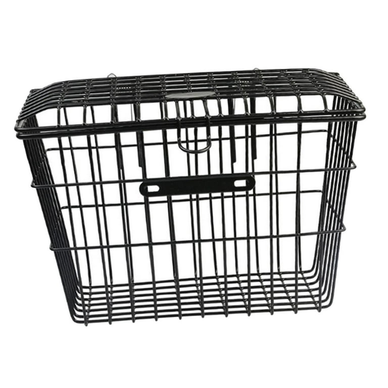 White rear cheap bike basket