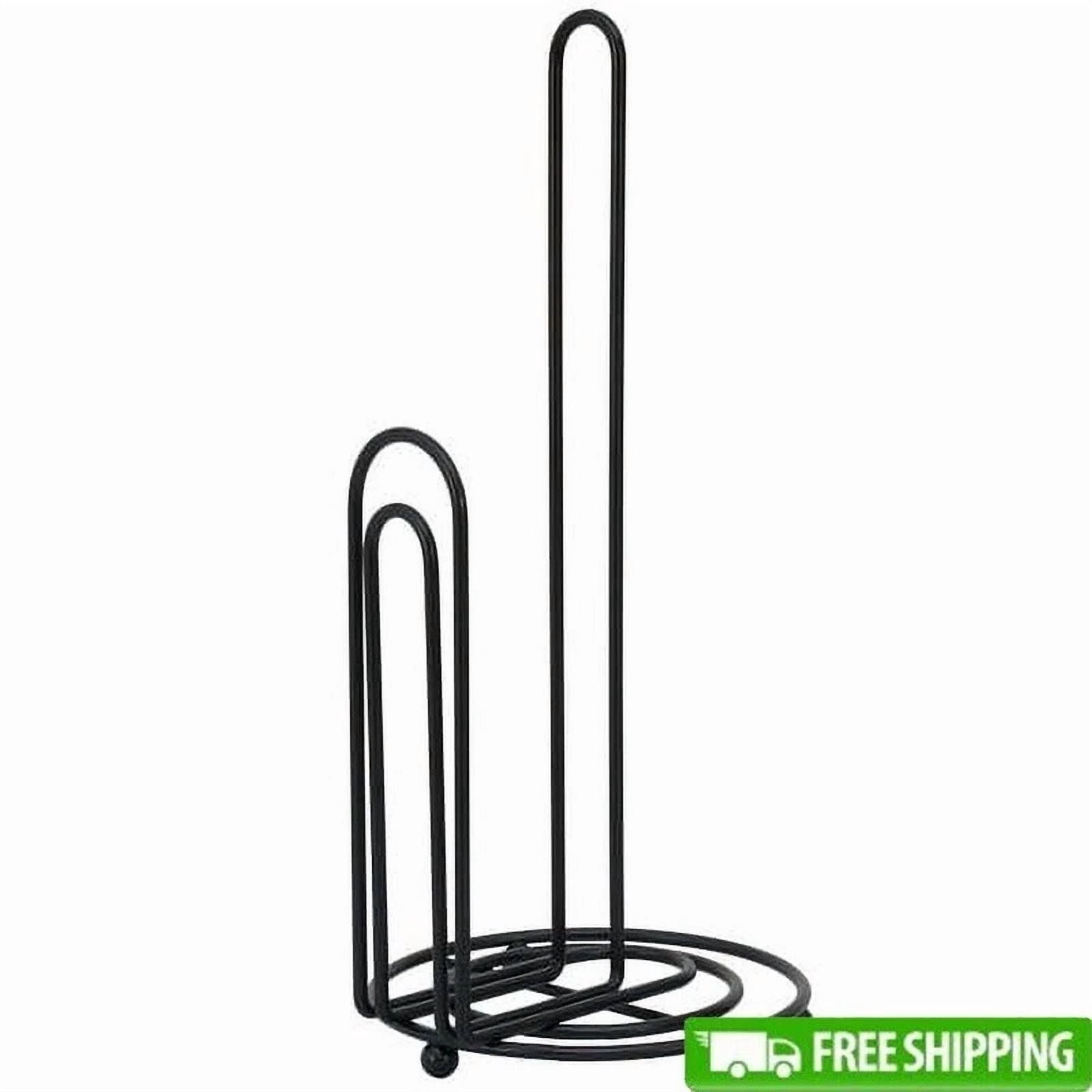 Metal Wire Paper Towel Holder Lightweight Durable Kitchen Countertop Accessory