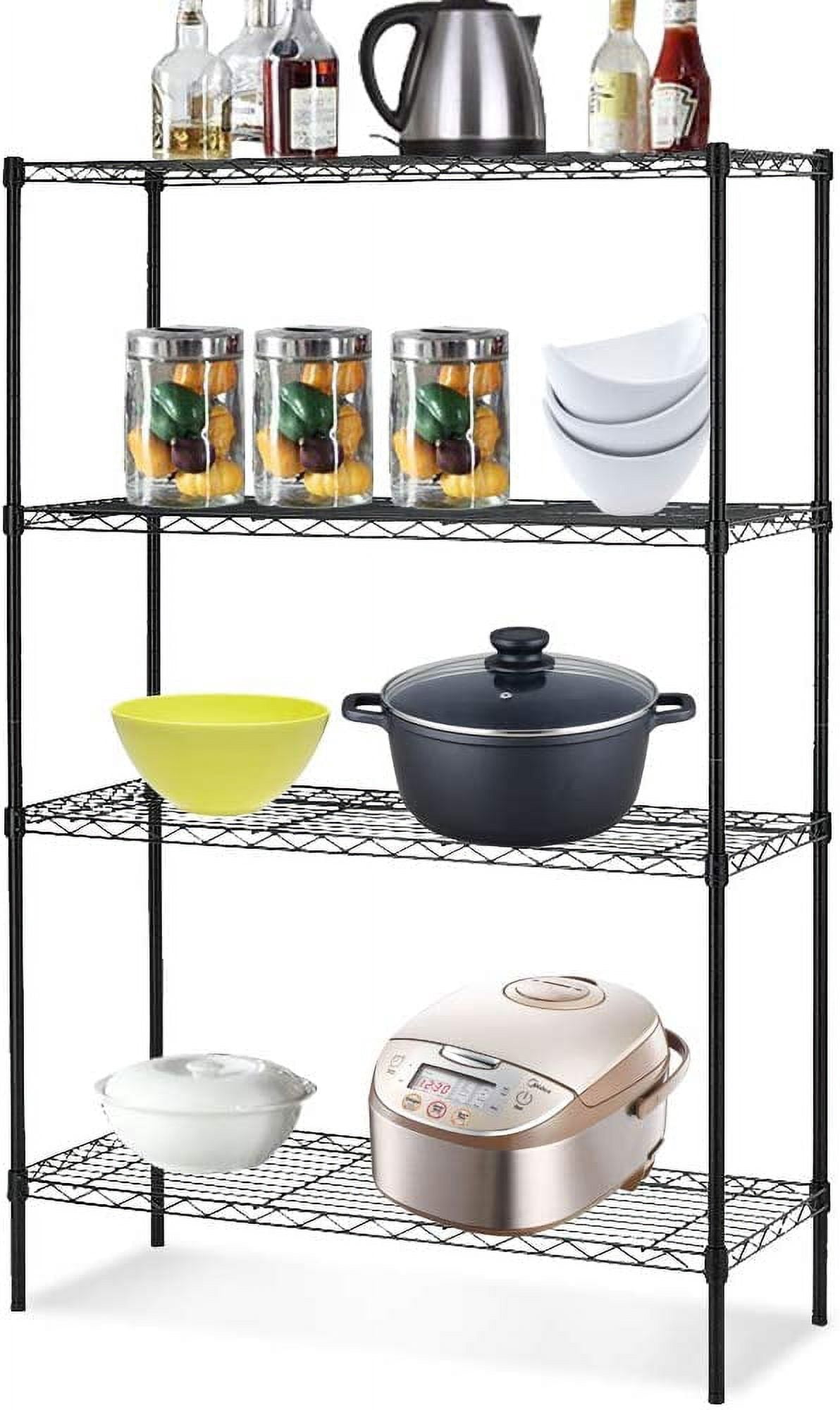Metal Wire Shelving Unit – NSF Heavy Duty Adjustable Utility Steel ...