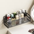 thumbnail image 1 of Metal Wire Storage Basket Wall Mounted Organizer Bin for Kitchen Bathroom Pantry Sundries,Black, 1 of 6