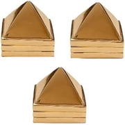 Metal Wish Pyramid Golden Set of 3 Big Size Approx. 1.5 x 1.5 Inch 91 Pyramids in Total