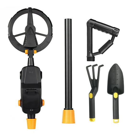 Metal ,With Rake Metal Hunter Children Educational Equipment Sand Tool Metal Kids Waterproof Coil Kids Coil Hunter Seeker De De Des Avec Le Kids - Educational Tenu Dans La De Metal Coil