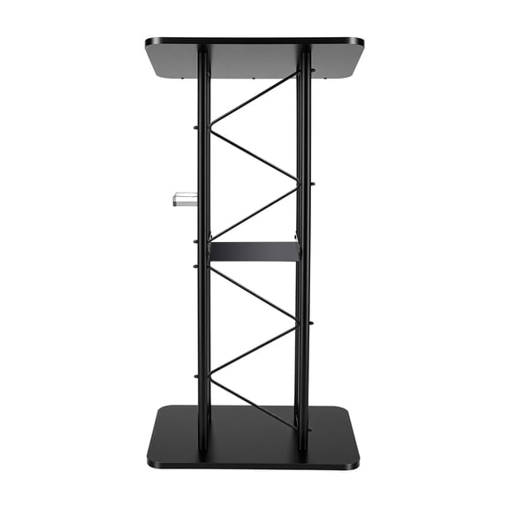 Metal Wood Curved Podium Pulpit Church Conference Lectern Holder Detachable