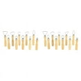thumbnail image 1 of Metal + Wood Thick Handle Flat Wire Cutter Clay Pottery Sculpting Tool Set Pack of 20,20pcs Clay Sculpture Tools Set,Wood color, 1 of 8