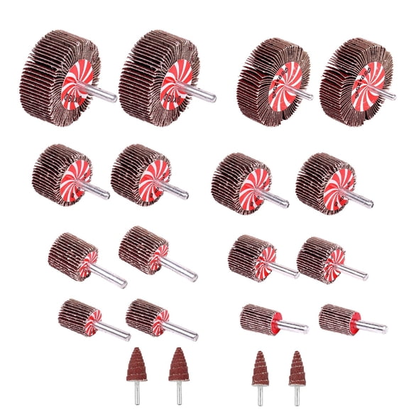 Metal Woodworking Fan Grinder Set Sanding Metal Deburring Wheels Flexible Design Best For Deburring Surfaces Contour Sanding