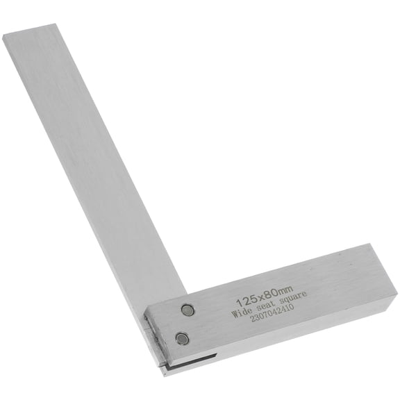 Framing Square for Measuring Use 90 Degree Carbon Steel Ruler Silver Color 1 Piece 12.5 Inches