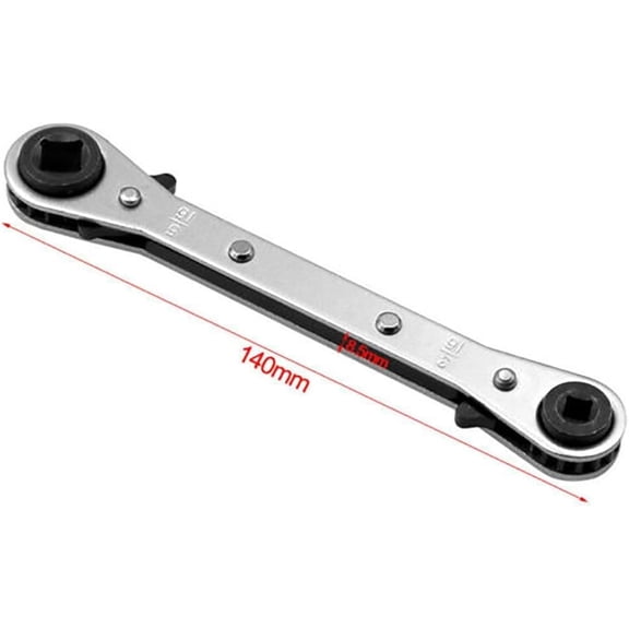 Metal Working Tools Reversible Chrome Plated Heavy Duty Spanner for For Compressor Service Squares Port Valves Tool