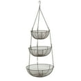 thumbnail image 1 of Metal Woven Wire Hanging Basket - Bronze 8 10 and 12 inch, 1 of 3