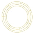 thumbnail image 1 of Metal Wreath Frame,30cm Sturdy Wire Ring for DIY Floral Arrangements,For Holiday Craft Wreath Making,1PC,Beige, 1 of 9