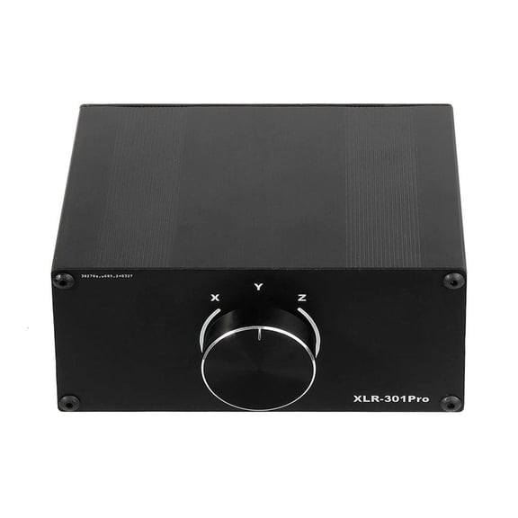 Metal XLR Audios Switcher 3Way Input and Output For Professional Sound Systems