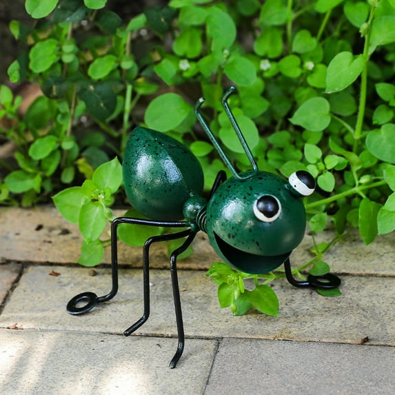 Metal Yard Art, Metal Ant Garden Decor Set of 4 Colorful Outdoor Garden Yard Art Wall Sculptures
