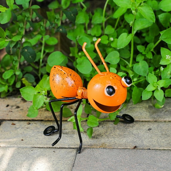 Metal Yard Art, Metal Ant Garden Decor Set of 4 Colorful Outdoor Garden Yard Art Wall Sculptures