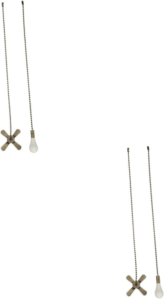 Metal Zip Ties 4 pcs Ceiling Fan Pull Chains Set Fan Light Pull Cords ...