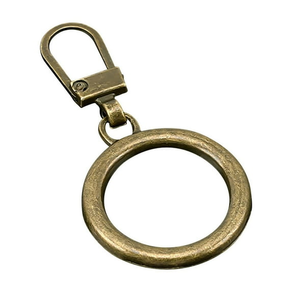 Metal Zipper Pull Replacement, Detachable Zipper Slider Repair Kit for Jackets Luggage Bags - 10pc/Antique Brass Color