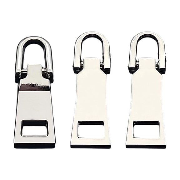 Metal Zippers Pulls 3 Piece Set For Clothing Bags And Outdoor Gear Sturdy Alloy Construction