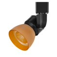 thumbnail image 1 of Metal and Frosted Polycarbonate LED Track Fixture, Yellow and Black, 1 of 5