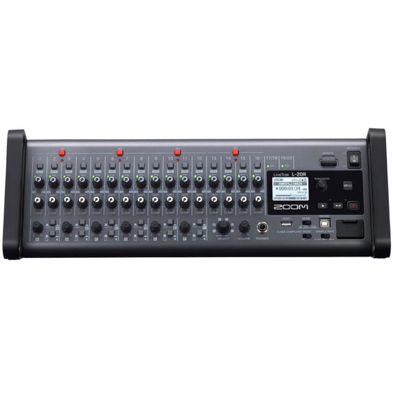 Metal and Plastic Audio Mixer Y, 16 -Channels, 8.35"
