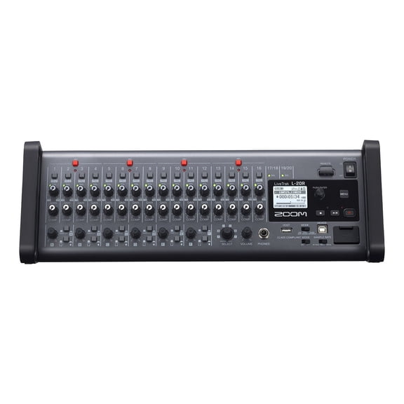 Metal and Plastic Audio Mixer Y, 16 -Channels, 8.35"