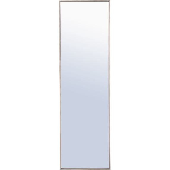 Metal frame Rectangle Mirror 18 inch Silver