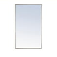 thumbnail image 1 of Metal frame Rectangle Mirror 24 inch Silver, 1 of 3