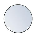 thumbnail image 1 of Metal frame Round Mirror 28 inch Black finish, 1 of 10
