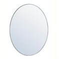 thumbnail image 1 of Metal frame oval mirror 40 inch in Sliver, 1 of 5